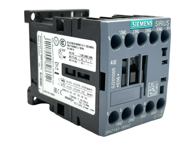 Contactor 3PST-NO (3 Form A) 24VDC Coil Chassis Mount, DIN Rail