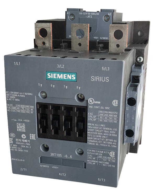 Contactor 3PST-NO (3 Form A) 185 A 110 ~ 127VAC/DC Coil Chassis Mount, DIN Rail