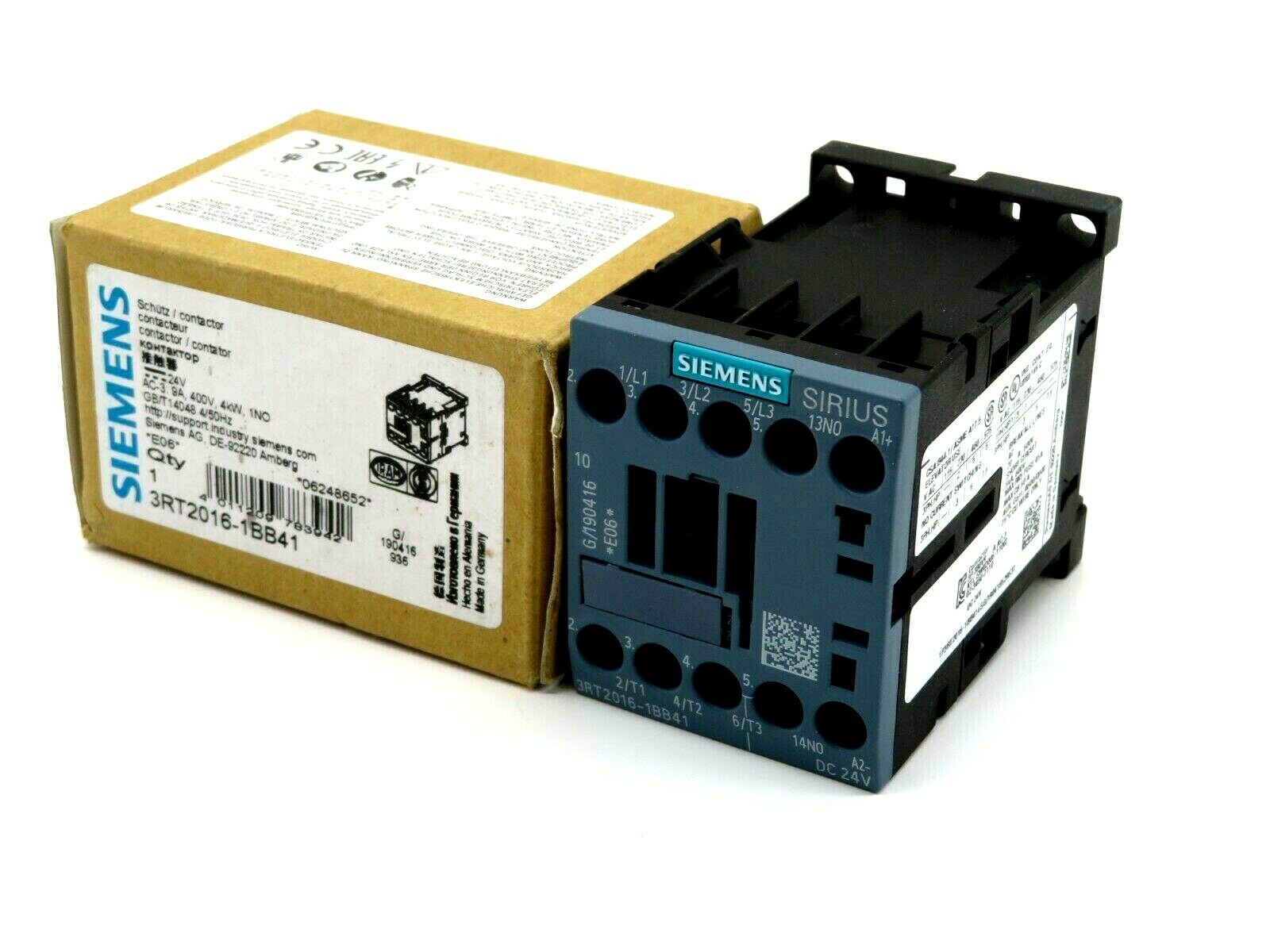 3RT20161JB41 Siemens Contactors - Electromechanical COUPLNG RELAY S00 9A 24VDC 1NO SCRW datasheet, inventory, & pricing.