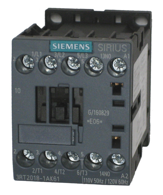 3RT2018-1AK61 MFN: 3RT20181AK61 CONTACTOR,AC3:7,5KW 1NO 110V50HZ/120V60H Overview Specifications Related products & services Documents & downloads Support Download product images and data for M-CAD and E-CAD (7)