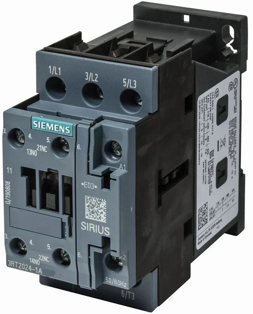 Siemens 3RT20241AP00 Sirius 3Rt2 3 Pole Contactor, 12 A, 5.5Kw, 230 V Ac Coil MFR Part #: 3RT20241AP00 | RS Stock Number: 70382775