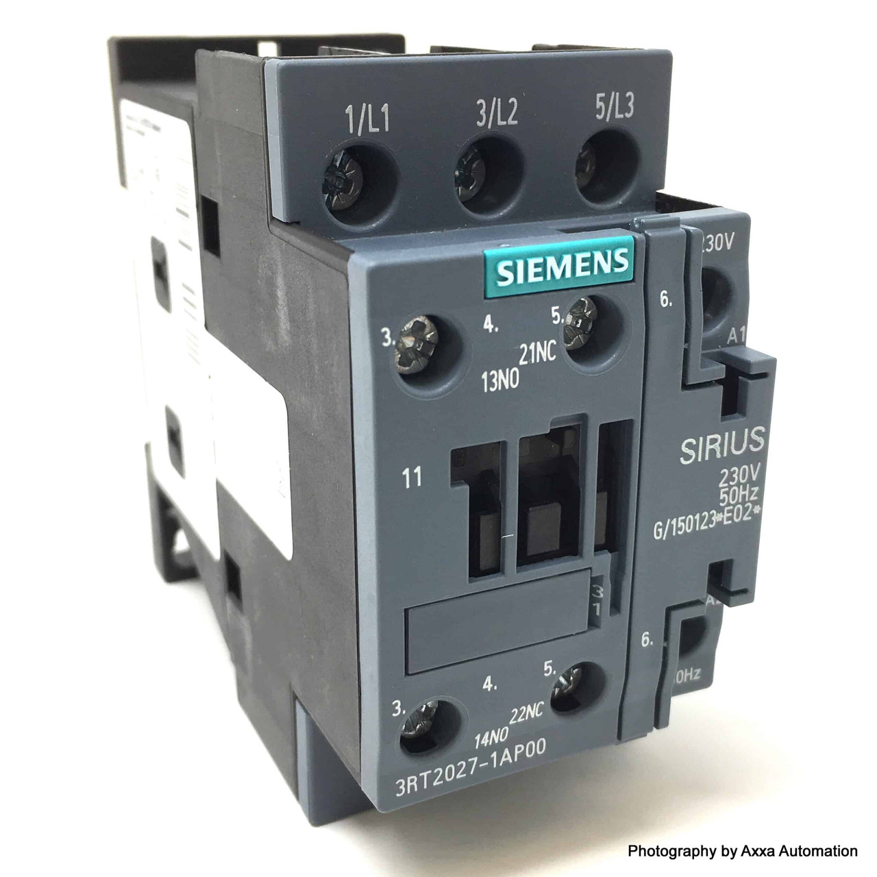 3RT2027-1AP00 MFN: 3RT20271AP00 CONTACTOR,AC3:15KW 1NO+1NC AC230V 50HZ Overview Specifications Related products & services Documents & downloads Support Download product images and data for M-CAD and E-CAD (7)