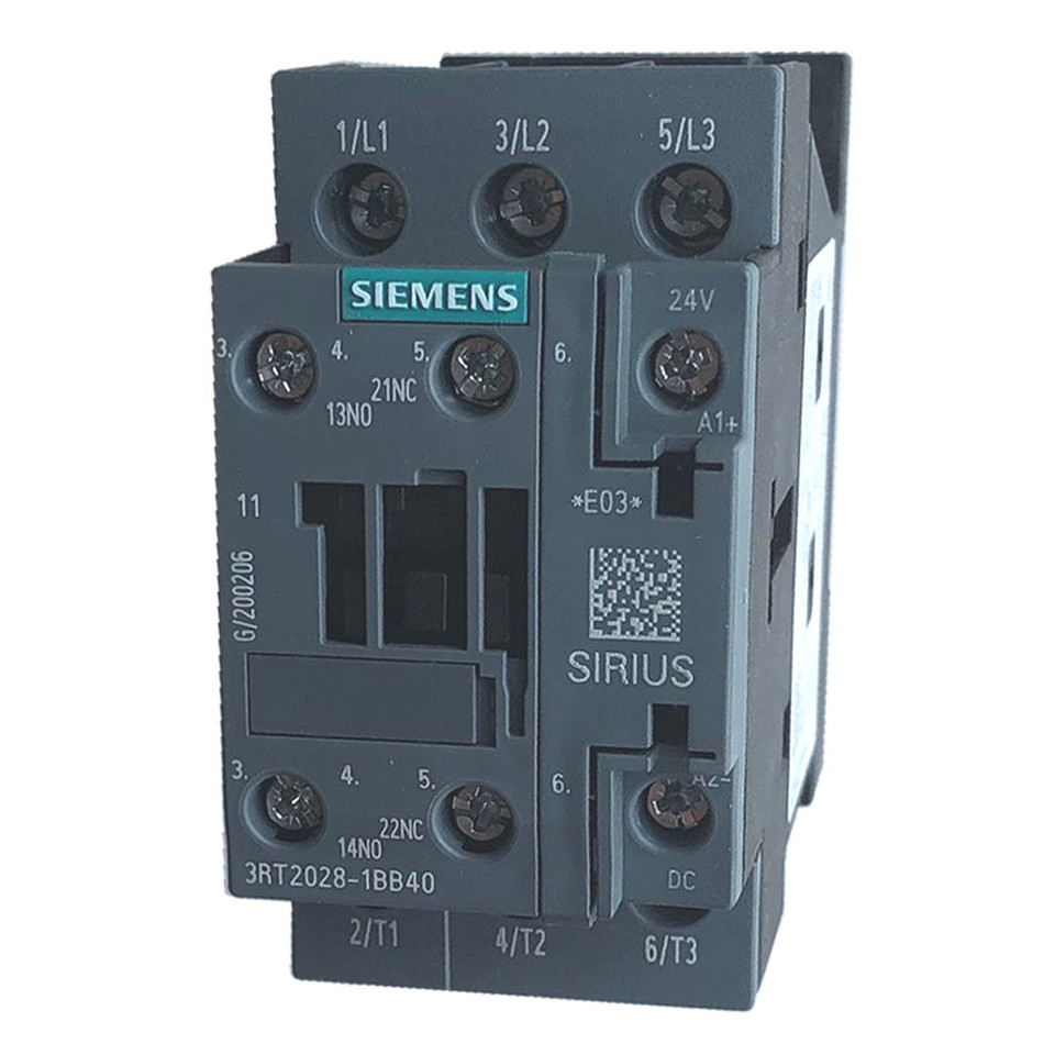 3RT20281BB40 Siemens Contactors - Electromechanical CONTACTOR S0 38A 24VDC 1NO/1NC SCRW datasheet, inventory, & pricing.