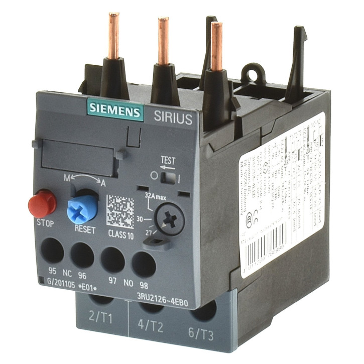 Siemens Industry > Electric engineering, automation, process control engineering > Low-voltage switch technology > Overload protection device > Thermal overload relay > 3RU21264EB0 - Thermal overload relay 3D CAD models