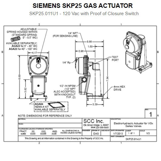 Actuator for gas valves