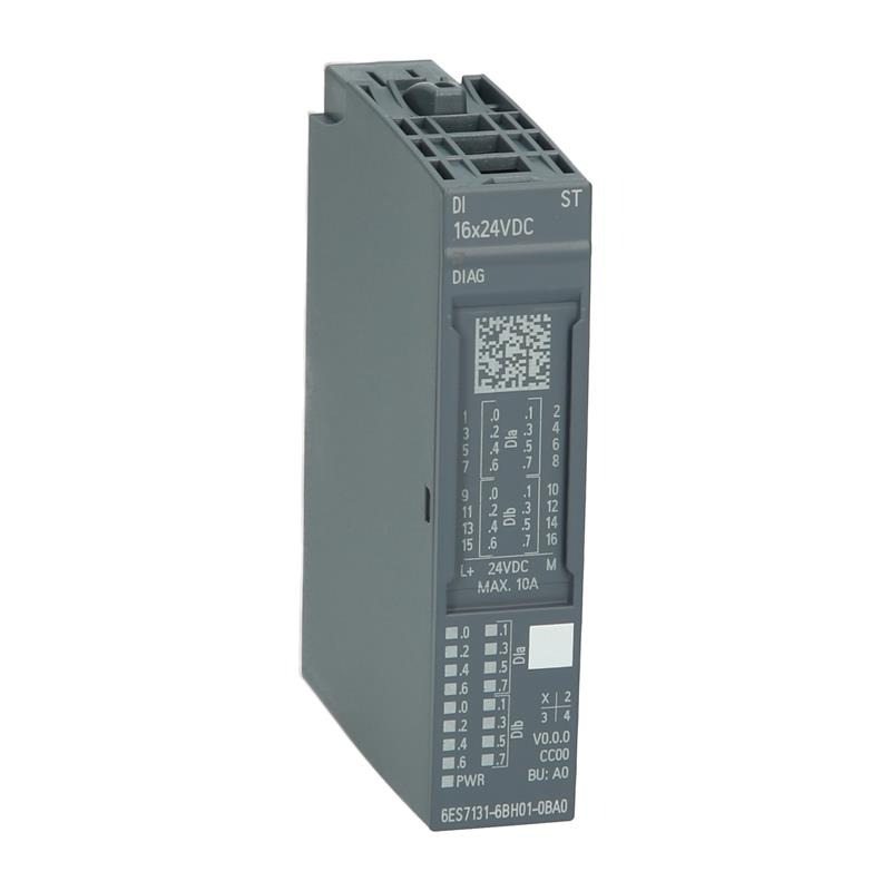 SIMATIC ET 200SP, Digital input module, DI 16x 24V DC Standard, type 3 (IEC 61131), sink input, (PNP, P-reading)